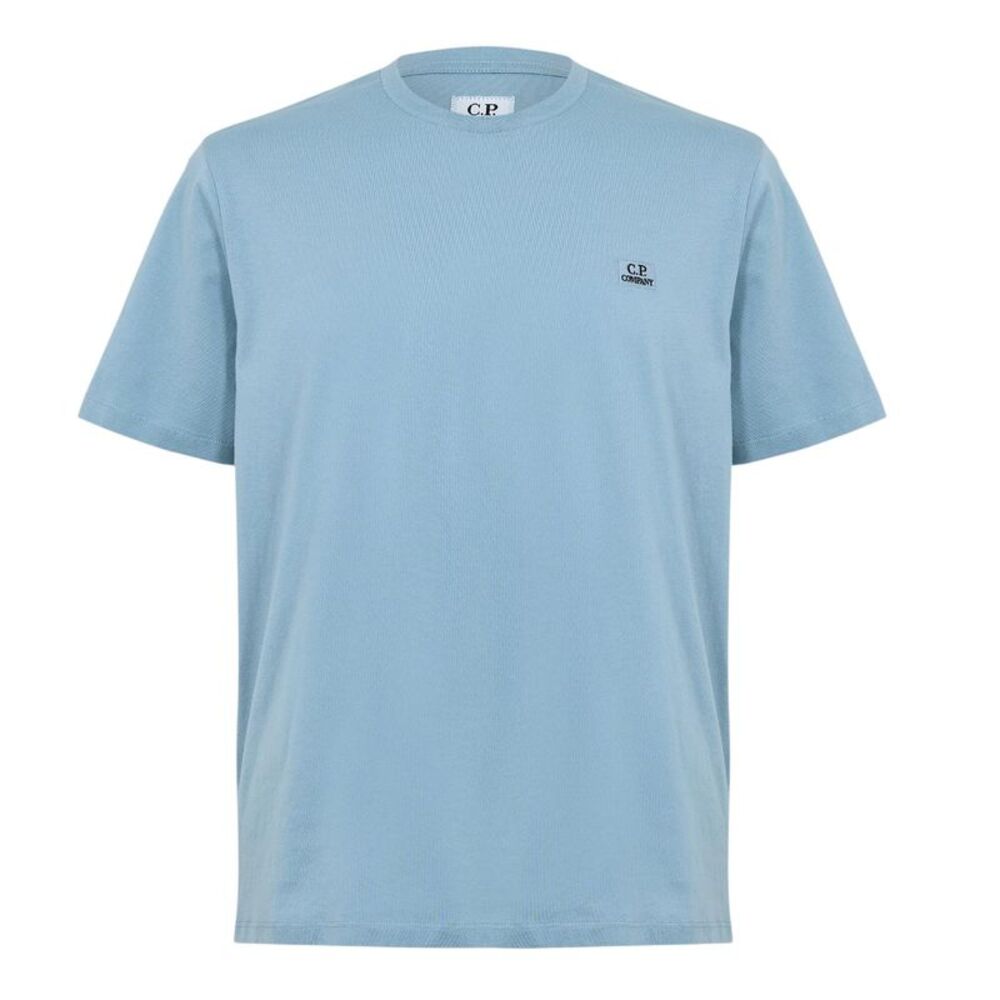 C.P. Company Mens 30/1 Tonal Logo Jersey T-Shirt / Blue